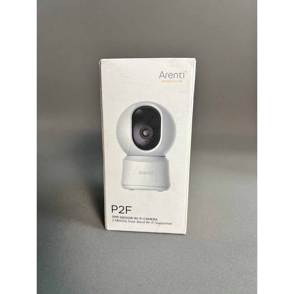 New Arenti P2F 5MP 3K Indoor Wi-Fi Camera Dual-Band 2.4 GHz & 5GHz Wi-Fi